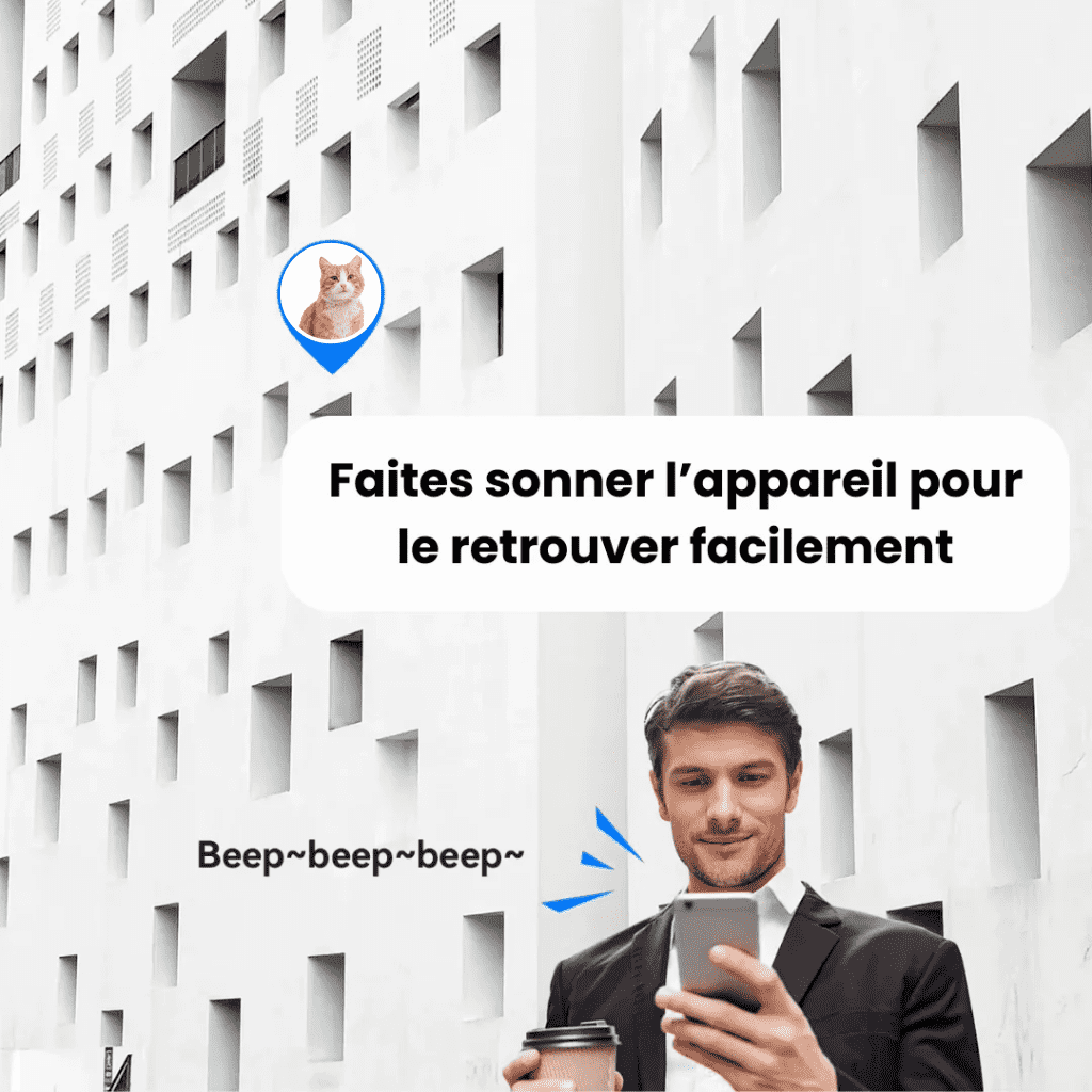 Comfexia™ – Traceur GPS Chat Sans Abonnement, iOS Apple Find My