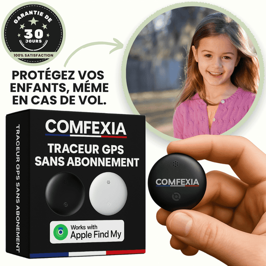 Comfexia™ – Traceur GPS Enfant Sans Abonnement Aimanté – Android & iOS Find My