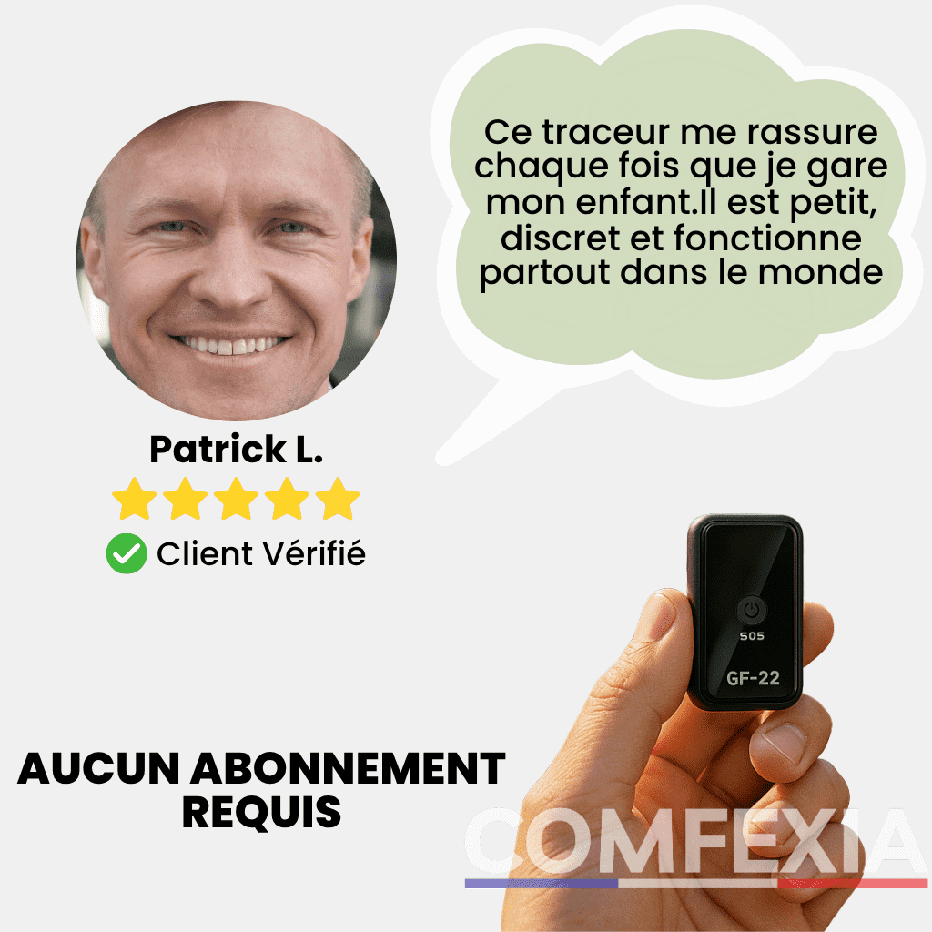 Comfexia™ – Traceur GPS Enfant Sans Abonnement, Assurez la Sécurité de Votre Enfant