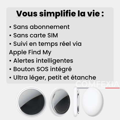 Comfexia™ – Traceur GPS Enfant Sans Abonnement Localisation Fiable, IOS