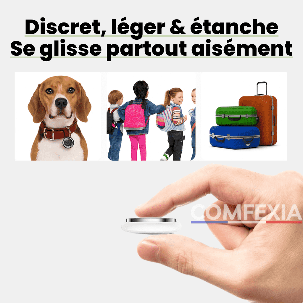 Comfexia™ – Traceur GPS Enfant Sans Abonnement Localisation Fiable, IOS