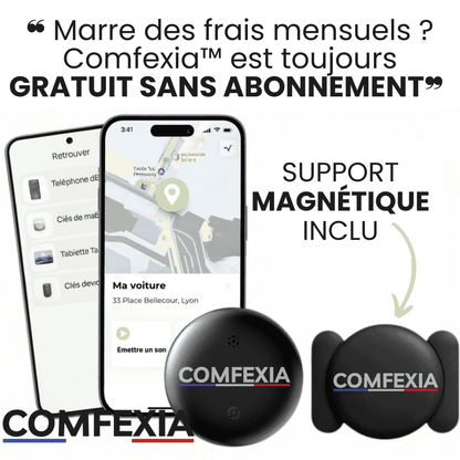 Comfexia™ – Traceur GPS Moto Sans Abonnement – Android & iOS Find My