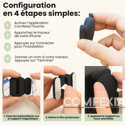 Comfexia™ – Traceur GPS Moto Sans Abonnement – Android & iOS Find My