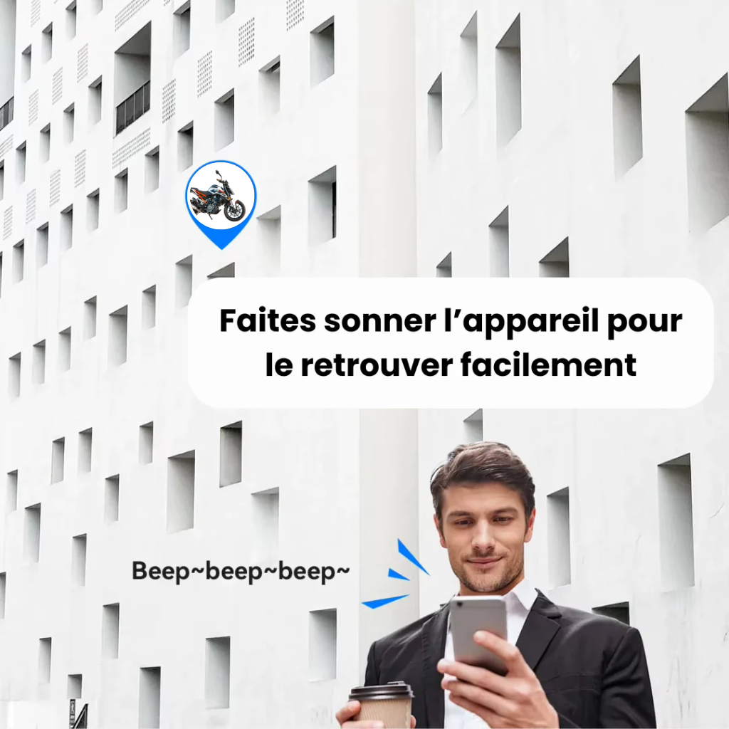 Comfexia™ – Traceur GPS Moto Sans Abonnement Ultra-Précis, Compatible Android & iOS