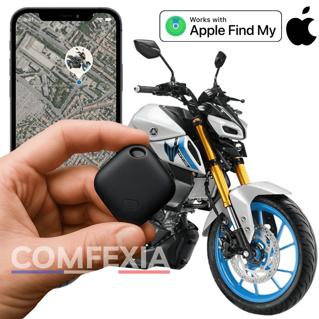 Comfexia™ – Traceur GPS Moto Sans Abonnement avec Suivi Ultra Précis, IOS