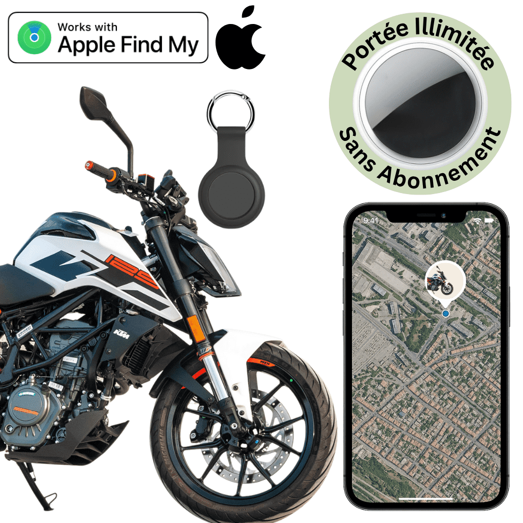 Comfexia™ – Traceur GPS Moto Sans Abonnement , iOS Apple Find My