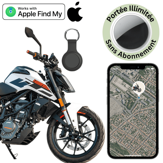 Comfexia™ – Traceur GPS Moto Sans Abonnement , iOS Apple Find My