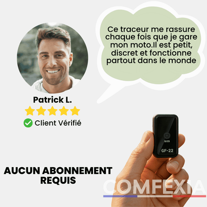 Comfexia™ – Traceur GPS Sans Abonnement, Assurez la Sécurité de Votre Moto