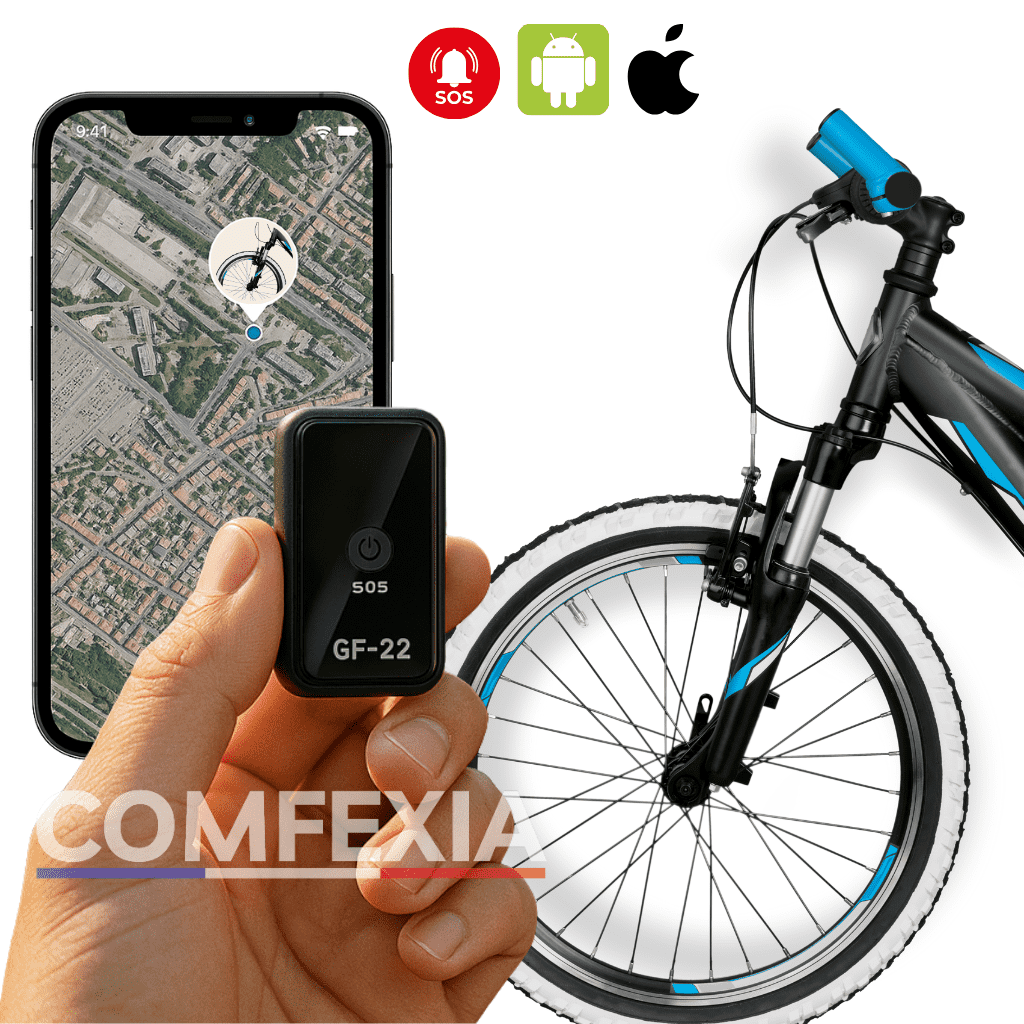Comfexia™ – Traceur GPS Sans Abonnement, Assurez la Sécurité de Votre Vélo