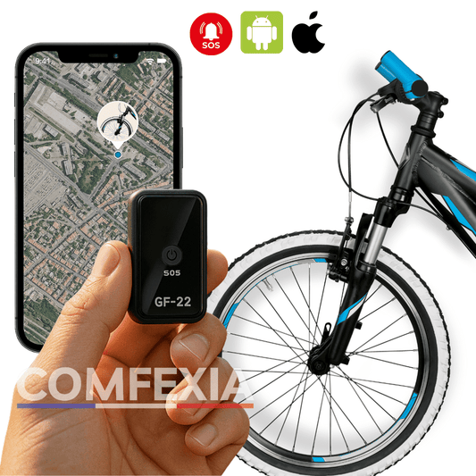 Comfexia™ – Traceur GPS Sans Abonnement, Assurez la Sécurité de Votre Vélo