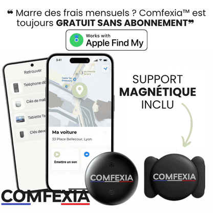 Comfexia™ – Traceur GPS Sans Abonnement, IOS My Find