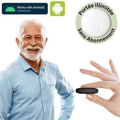 Comfexia™ – Traceur GPS Senior Sans Abonnement & Sans Carte SIM, Compatible Android & iOS