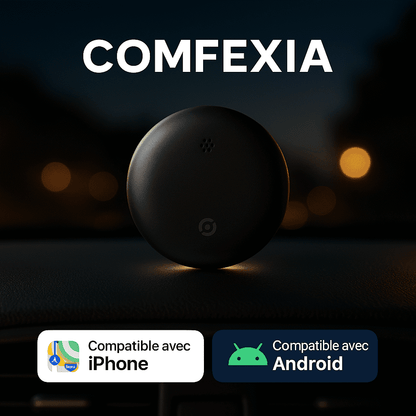 Comfexia™ – Traceur GPS Voiture Sans Abonnement – Android & iOS Find My