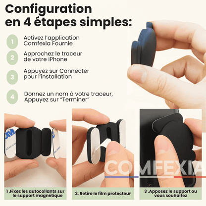 Comfexia™ – Traceur GPS Voiture Sans Abonnement – Android & iOS Find My