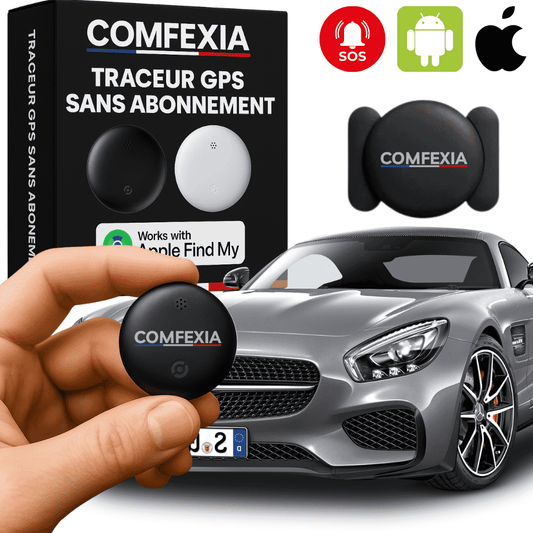 Comfexia™ – Traceur GPS Voiture Sans Abonnement – Android & iOS Find My