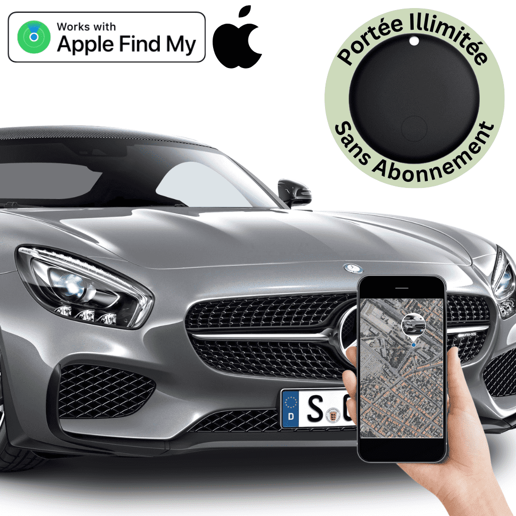 Comfexia™ – Traceur GPS Voiture Sans Abonnement & Sans Carte SIM, Compatible Android & iOS