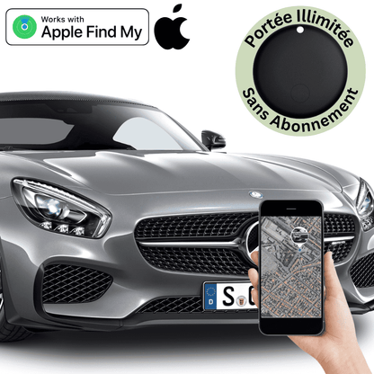 Comfexia™ – Traceur GPS Voiture Sans Abonnement & Sans Carte SIM, Compatible Android & iOS