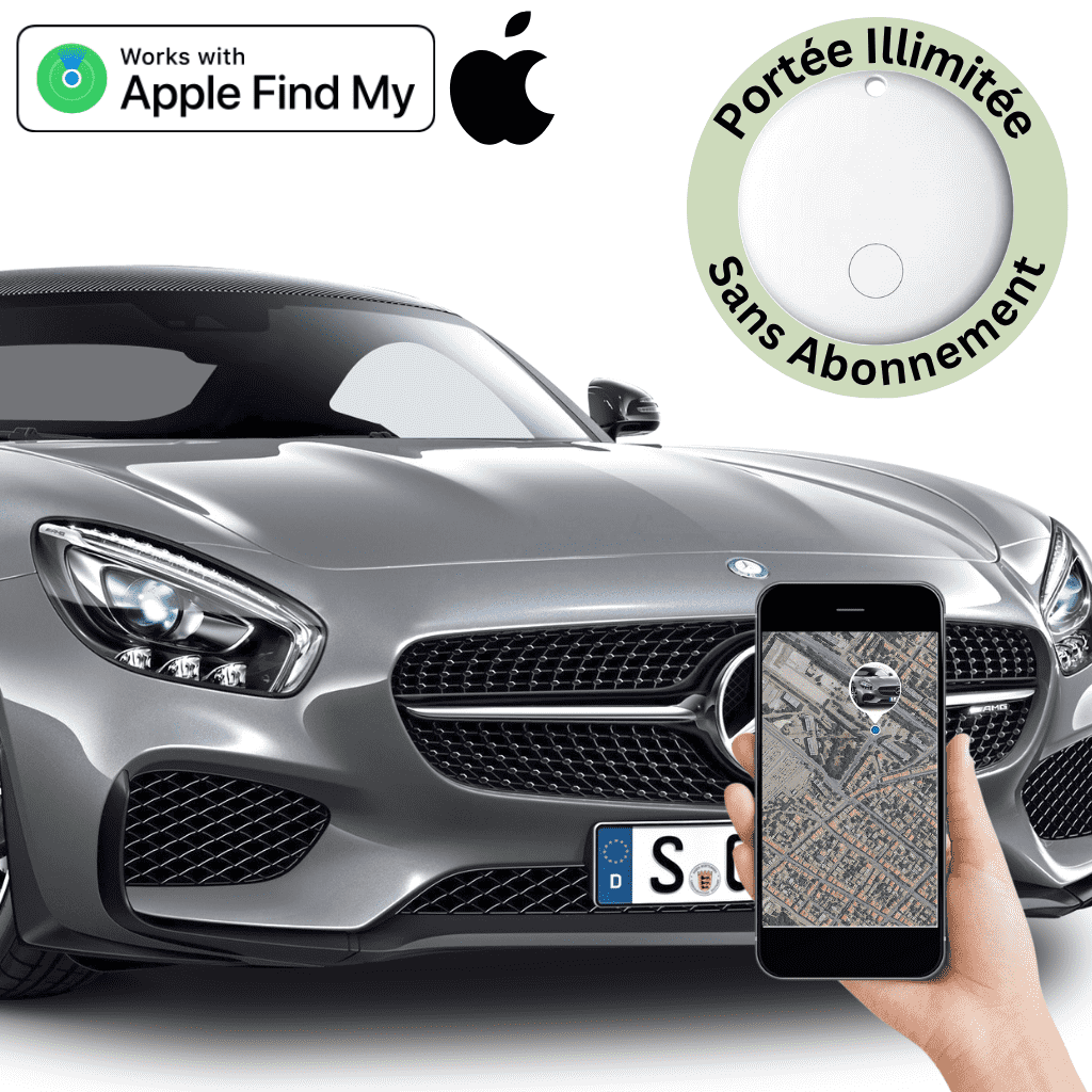 Comfexia™ – Traceur GPS Voiture Sans Abonnement & Sans Carte SIM, Compatible Android & iOS