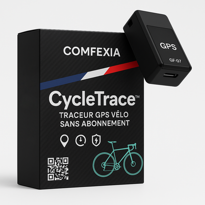 CycleTrace™ – Traceur GPS Vélo avec Suivi Précis en Temps Réel
