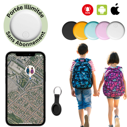 Geokid™ – Traceur GPS Enfant Sans Abonnement, Suivi Précis En Temps Réel