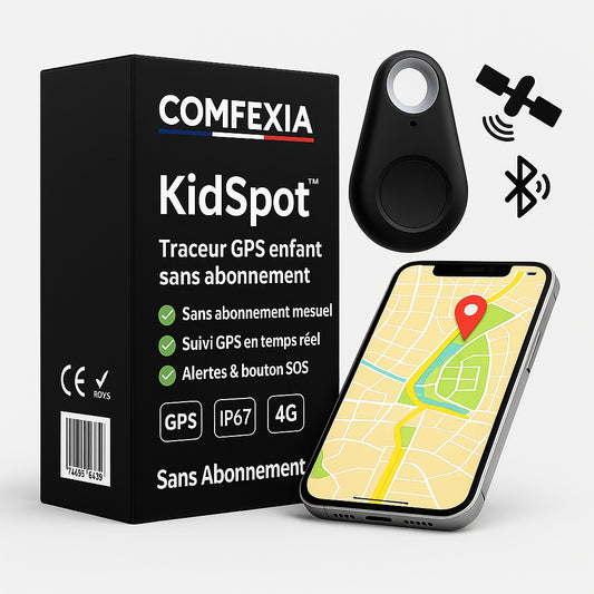 KidSpot™ – Traceur GPS Enfant Sans Abonnement Suivi Instantané & Alertes SOS