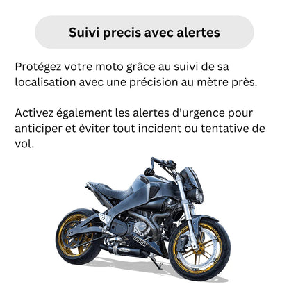 Motrix™ – Traceur GPS Moto Sans Abonnement Suivi Temps Réel Autonome