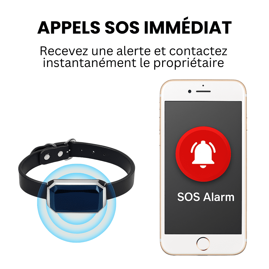 Petrovia™ – Collier GPS Sans Abonnement avec Portée Illimitée