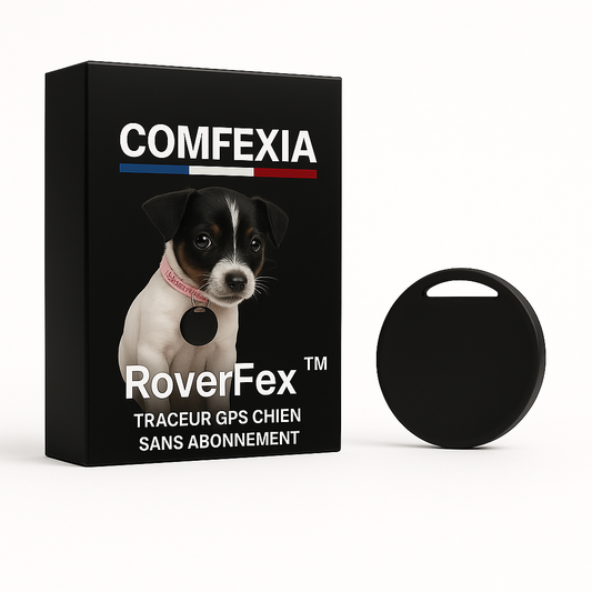 RoverFex™ – Traceur GPS Chien Sans Abonnement | Alertes Anti-Fugue
