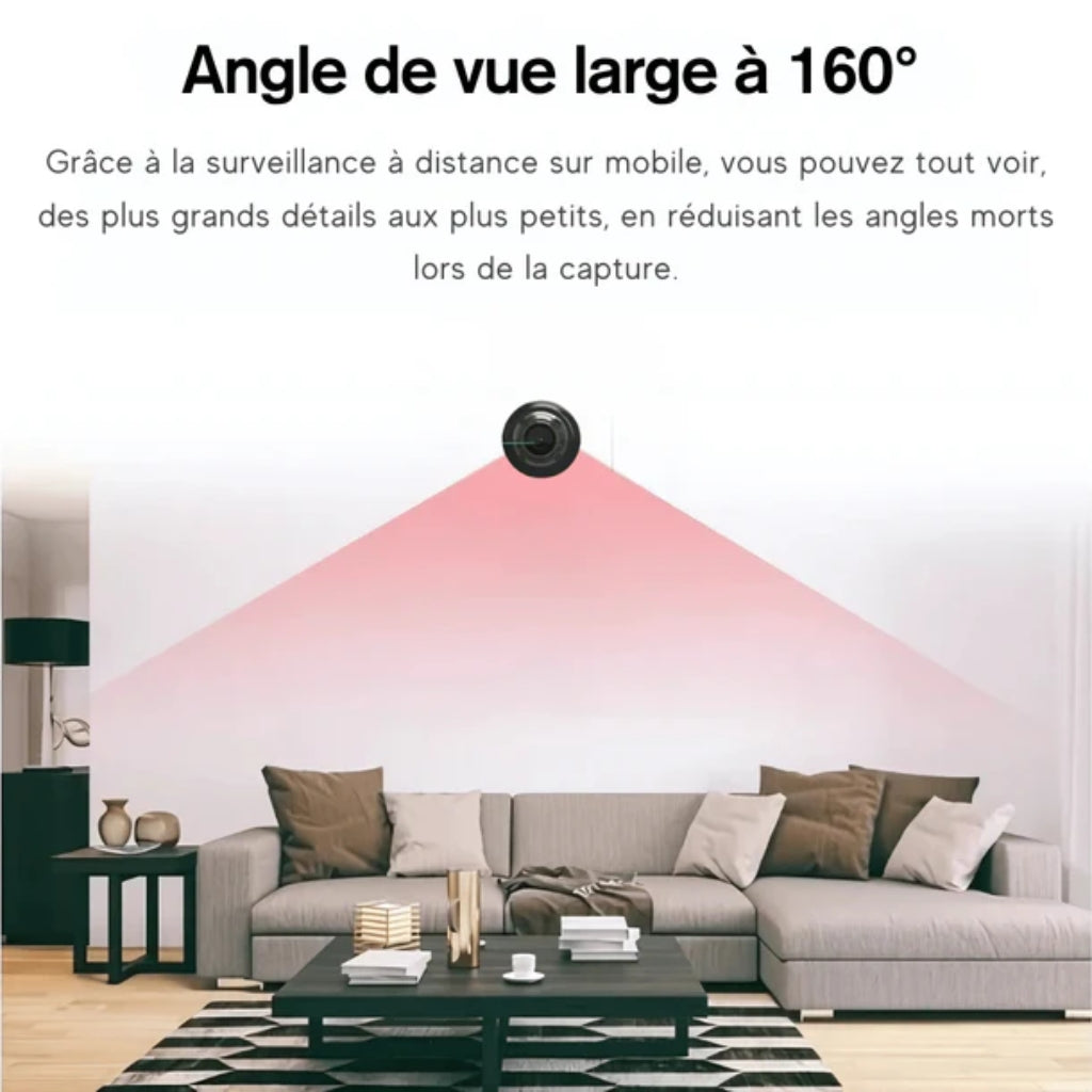 SpyGuard™ – Mini Caméra Espion HD avec Vision Nocturne et Détection de Mouvement