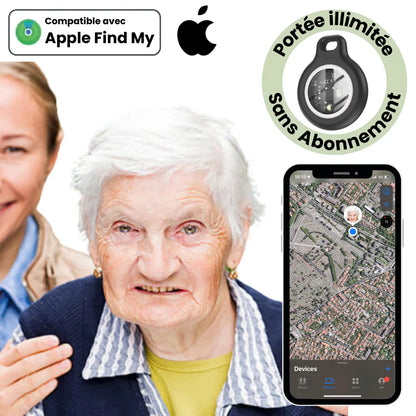 Trackio™ – Traceur GPS Senior – Suivi en Temps Réel Sans Abonnement