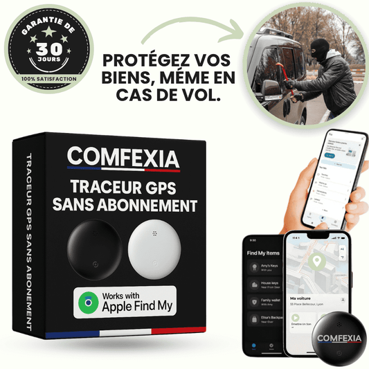 Comfexia™ – Traceur GPS Sans Abonnement, Compatible Android & iOS
